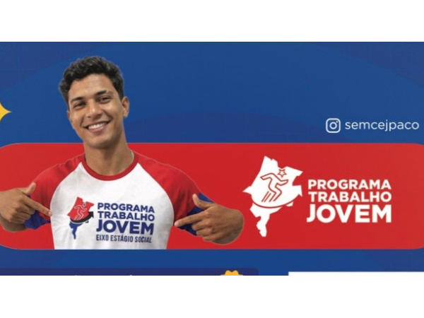 Programa Trabalho Jovem abre inscrições e oferece bolsa de R$ 600; Paço do Lumiar disponibiliza ponto de inscrição para jovens